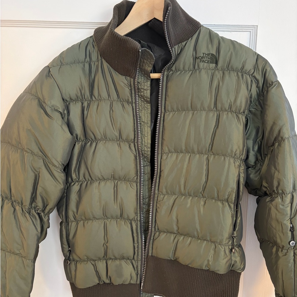 The North Face Olive Quilted Jacket